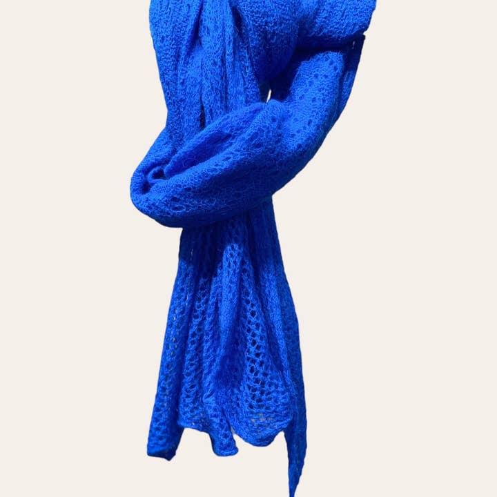 NAÏS PARIS - Wholesale Scarf - Women's - OPENWORK MOHAIR WOOL SHAWL2