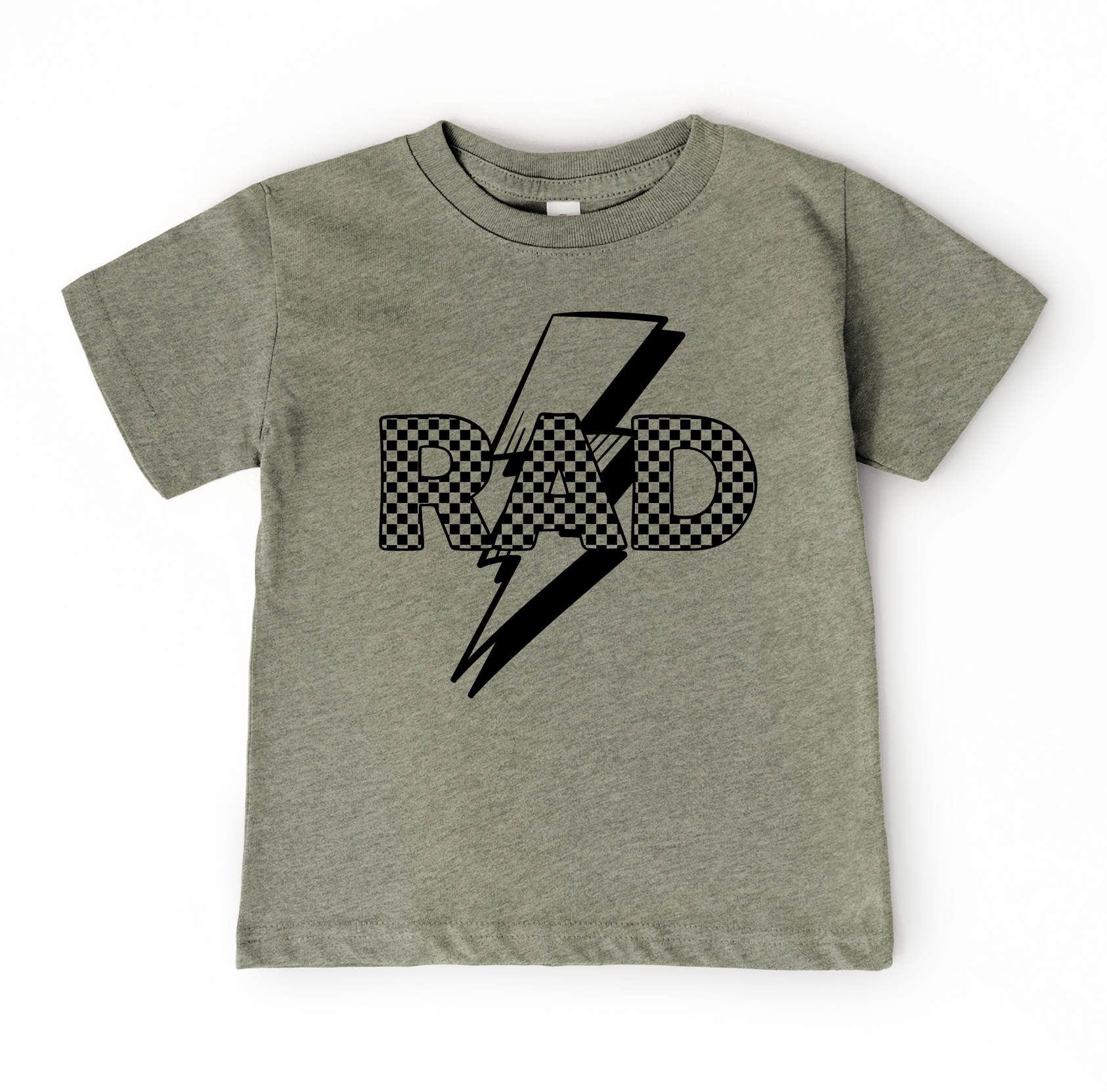 Holland Ave Clothing - Wholesale Screen Printed T-Shirt - Kids - Rad | Boys Lightening Bolt and Checkered Shirt2