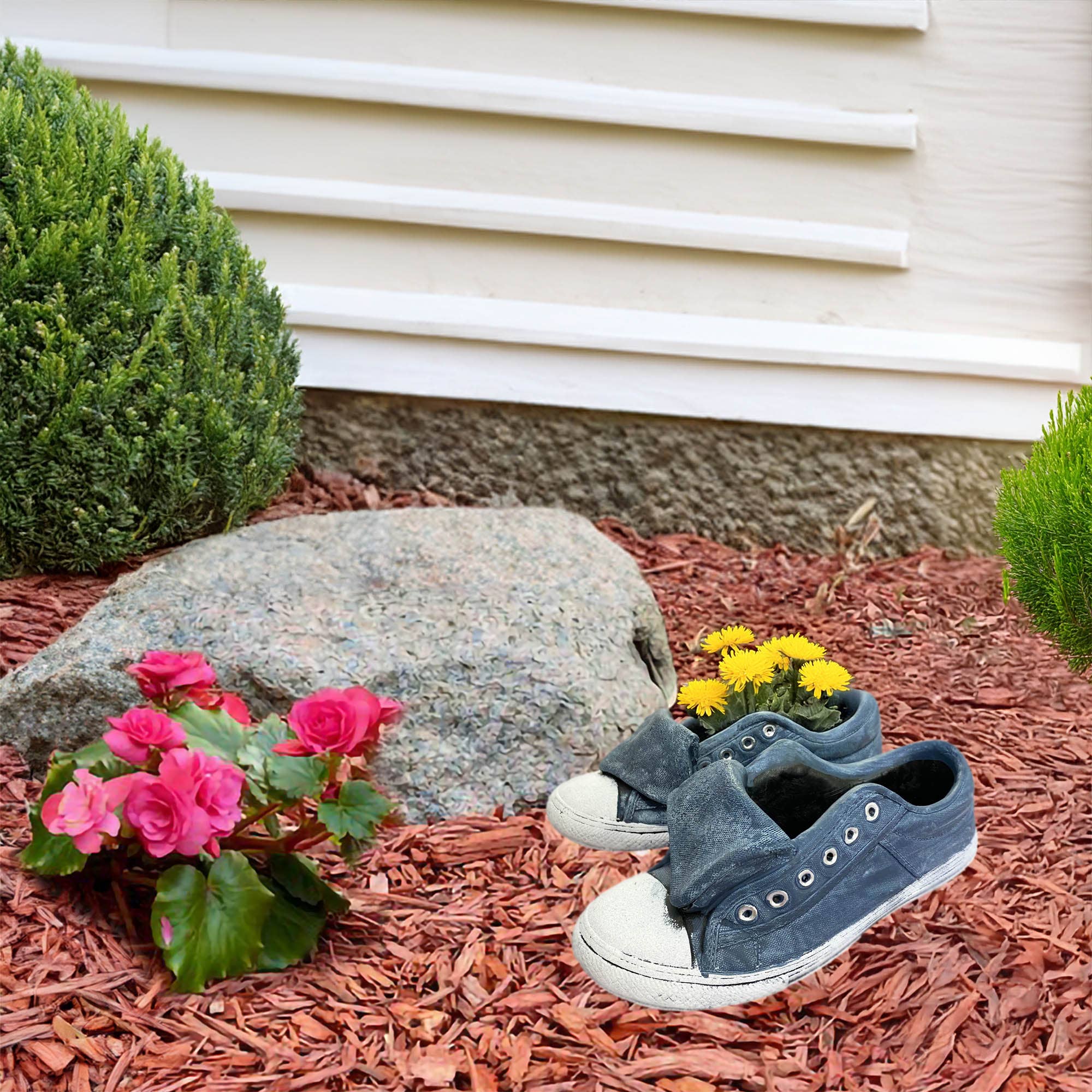 Santa’s Workshop Inc. - Wholesale Plant Pot - Blue Sneaker Planter , 2 Asst.5