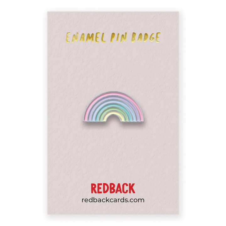 Rainbow Enamel Pin Badge for wholesale by Redback Cards - ALL duties and tariffs paid
