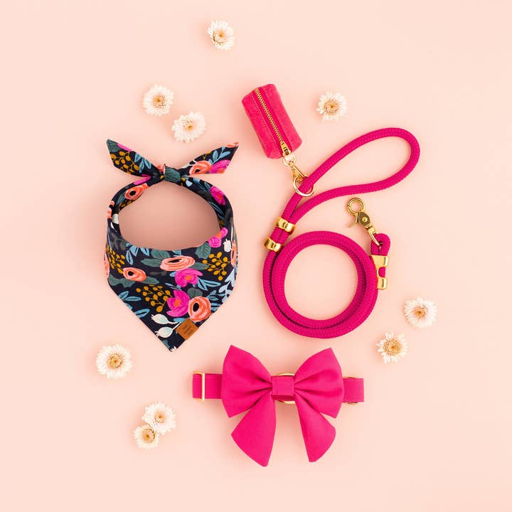 The Foggy Dog - Wholesale Pet bow tie – Dog - Hot Pink Lady Dog Bow3