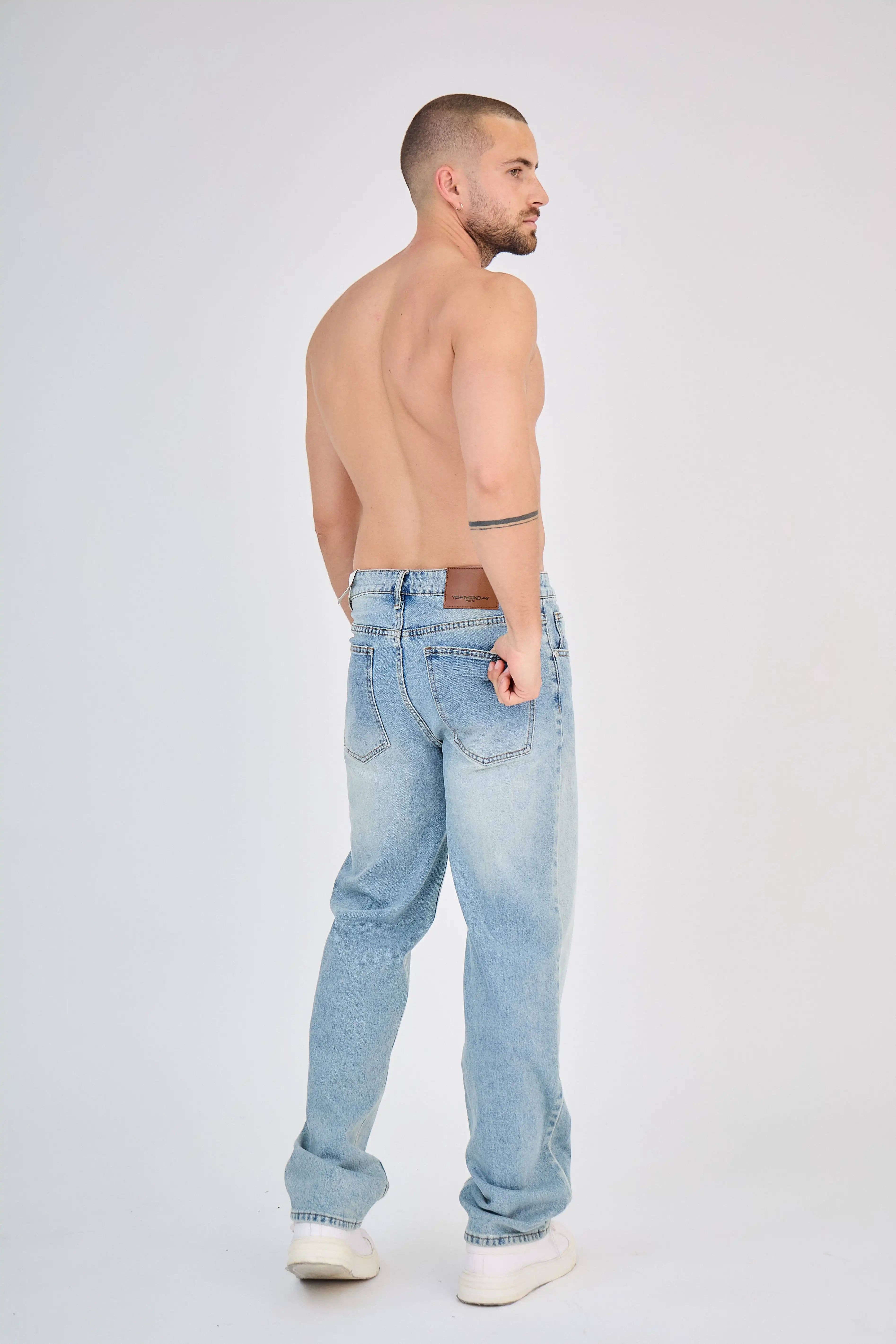 TOP MONDAY - Wholesale Jeans - Men's - Jean Light Blue Classic1