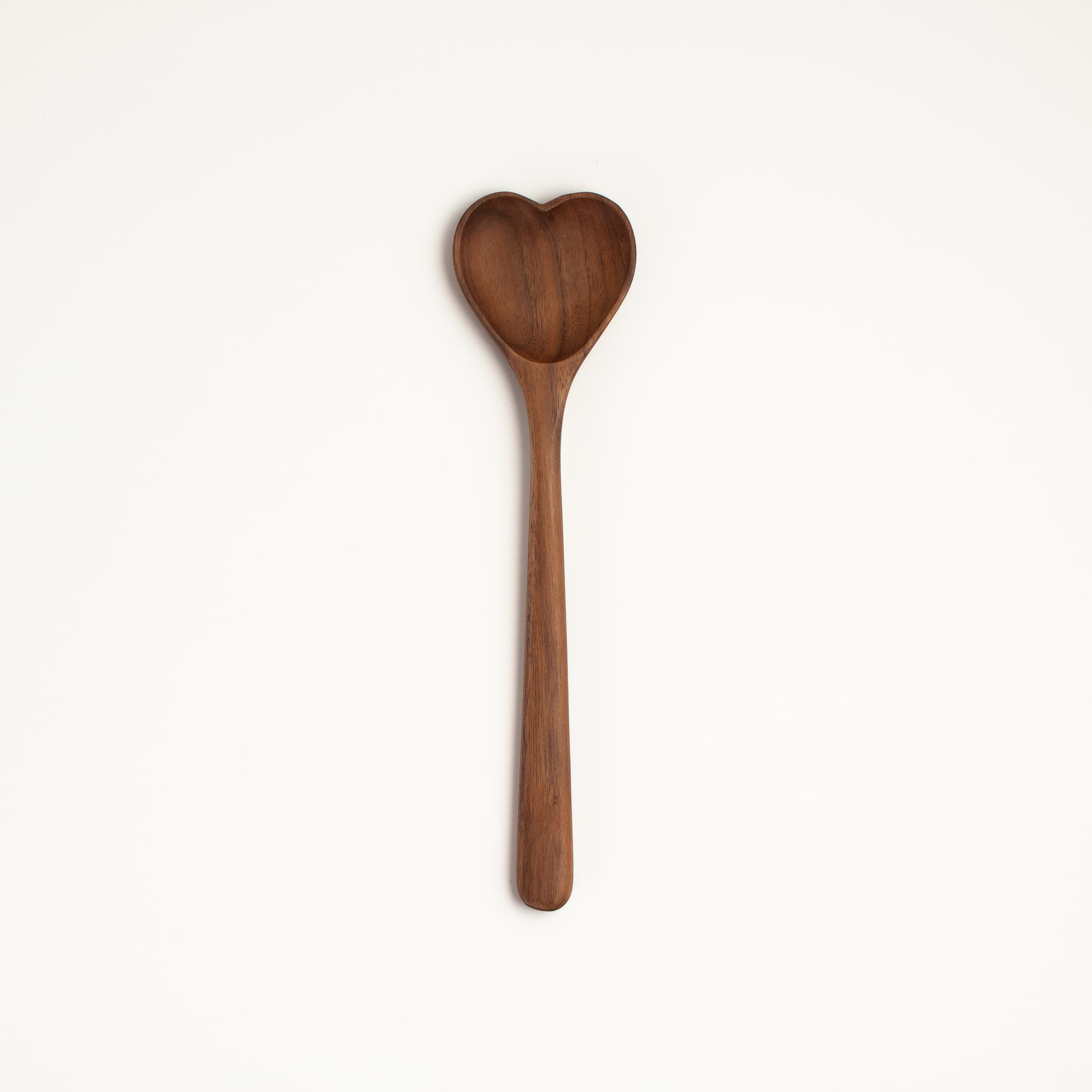 JBrody & Co. USA - Wholesale Kitchen Spoon - 9.5" Walnut Heart Spoon - Handmade Serving Utensils