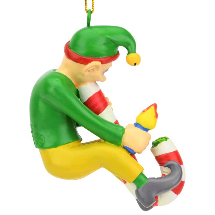Tree Buddees - Wholesale Ornament - Candy Cane Bong Elf Funny Weed Christmas Ornament1