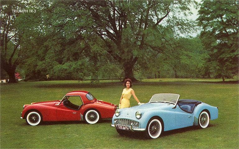 Found Image Press - Venta al por mayor Tarjeta postal - Postal KE-24 Coches Deportivos Triumph0