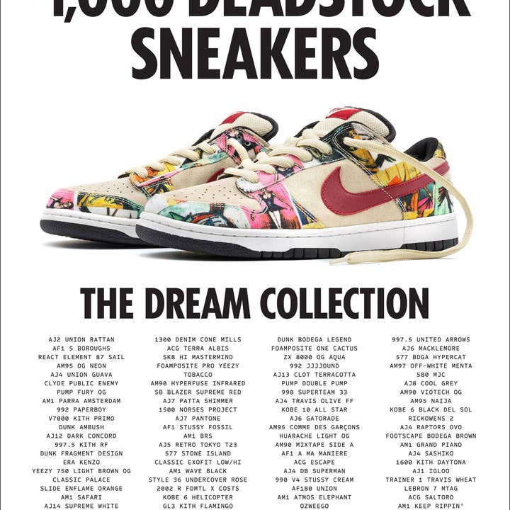 1,000 Deadstock Sneakers - The Dream Collection (Hardback) for wholesale by Abrams & Chronicle Books