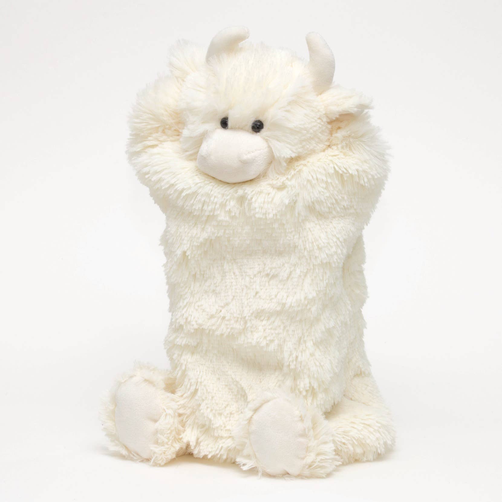 Jomanda Soft Toys & Accessories – wholesale Hot/cold compress – Highland Cow Hot Water Bottle Cream Soft Premium Plush Cover