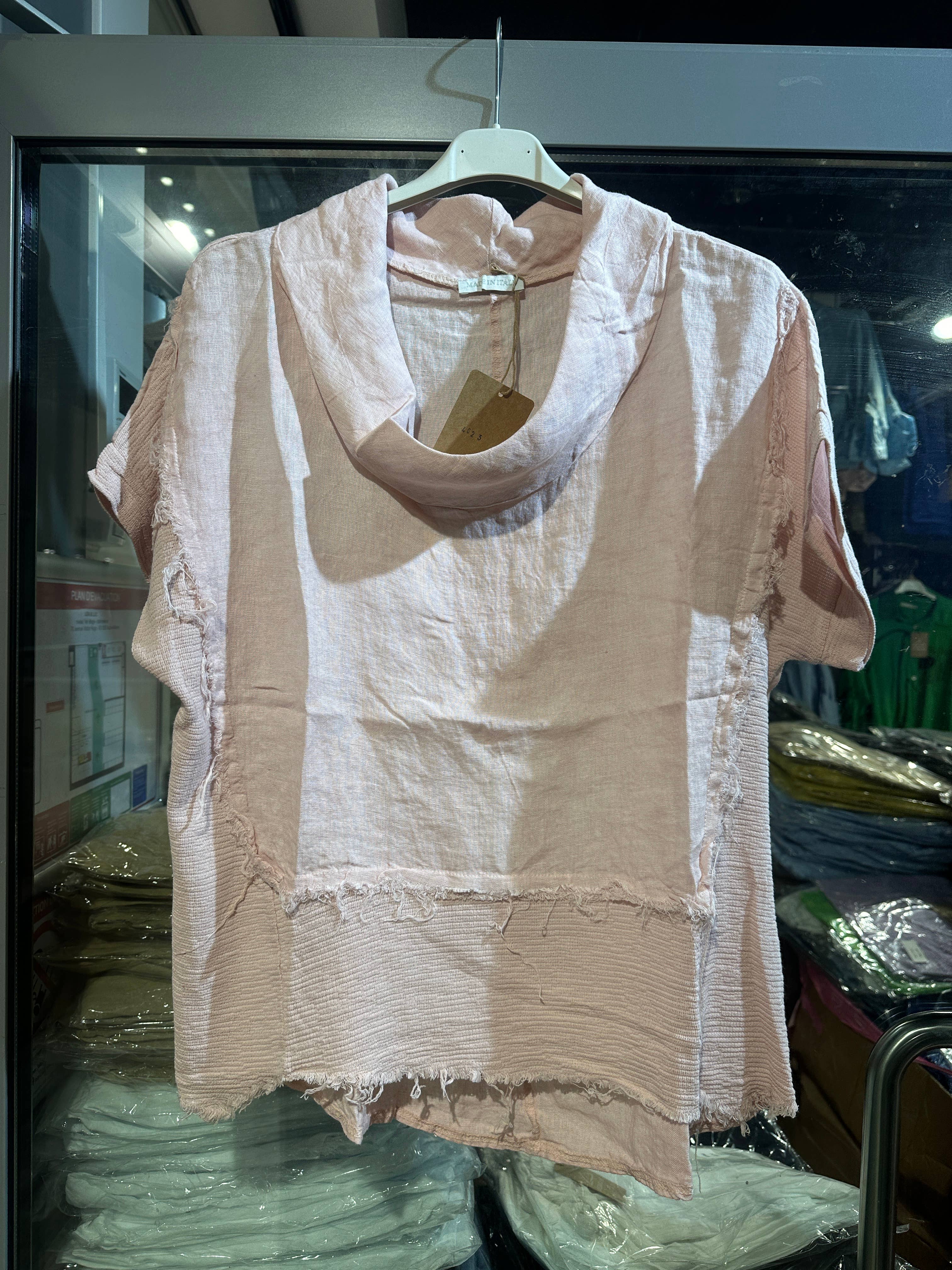 LÉA & LUC – Großhandel Bluse – Damen – 100 % Leinenbluse REF. 46239