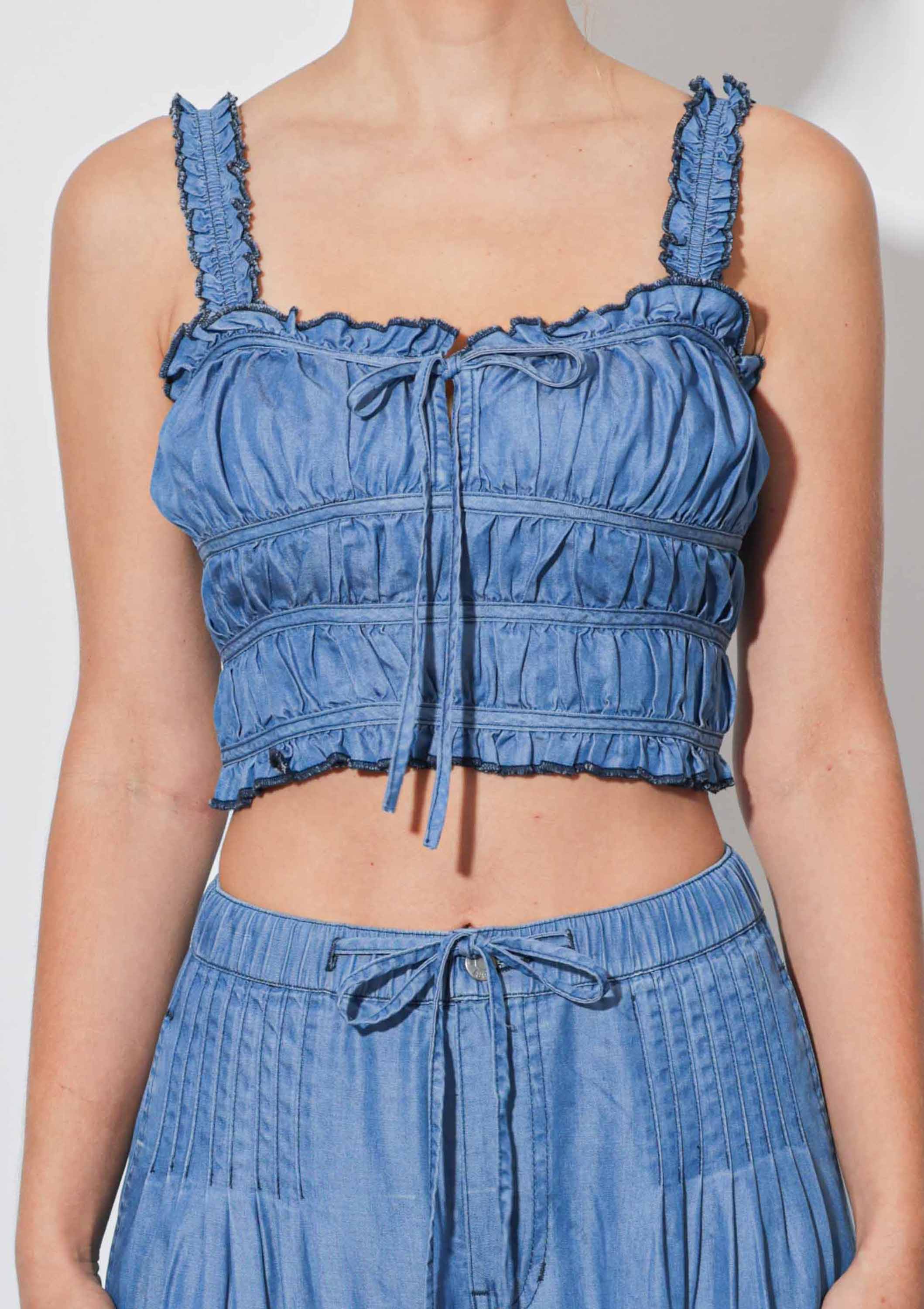 MEDIUM STEN TENCEL™ Smockad Topp för wholesale på Faire1