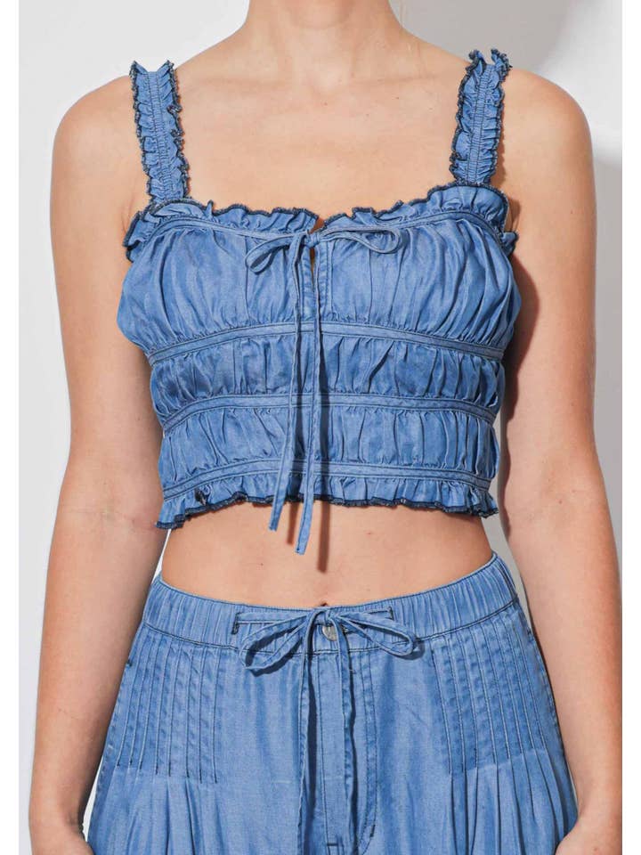 PIETRA MEDIA Top arricciato in TENCEL™ in vendita all'ingrosso su Faire1