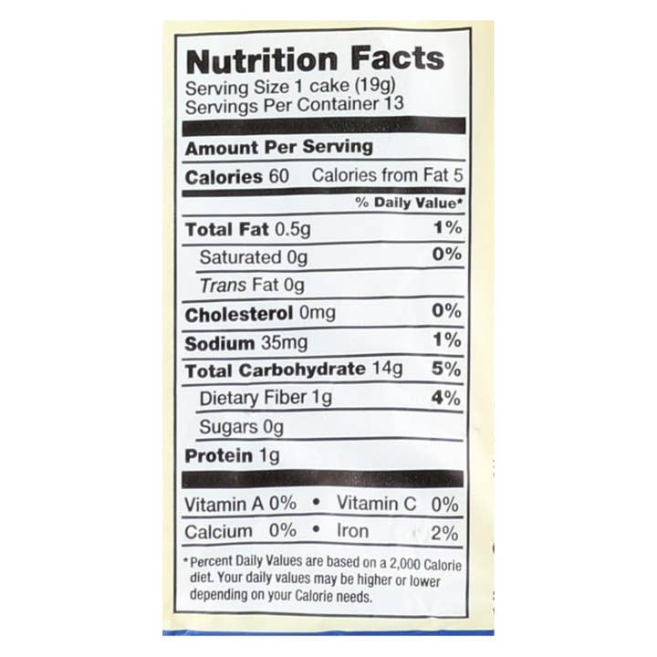 Ware Spark - Wholesale Crackers - Lundberg Family Farms - Rice Cake Brown Saltd - Case Of 6-8.5 Oz2