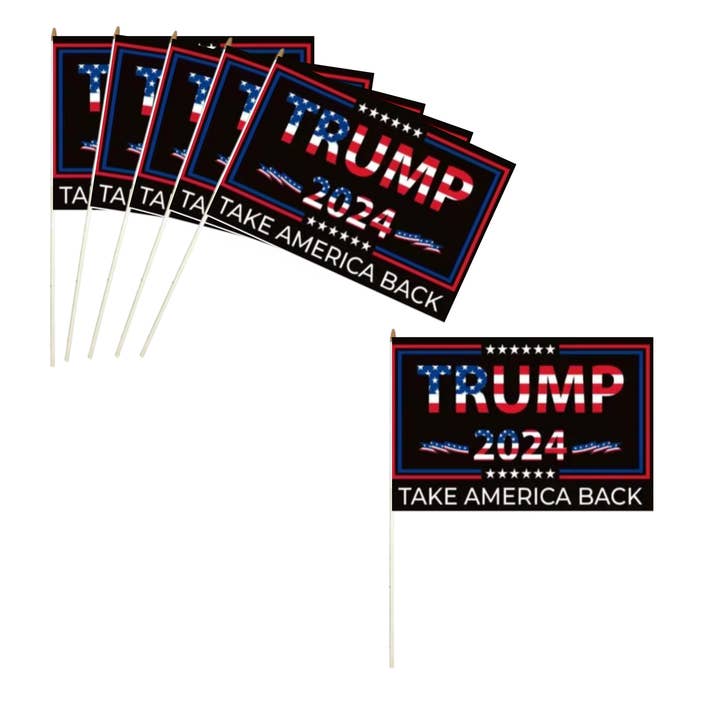K & S WHOLESALE INC – Engroshandel Flag – Trump 2024 3 designs håndflag 36 CT6