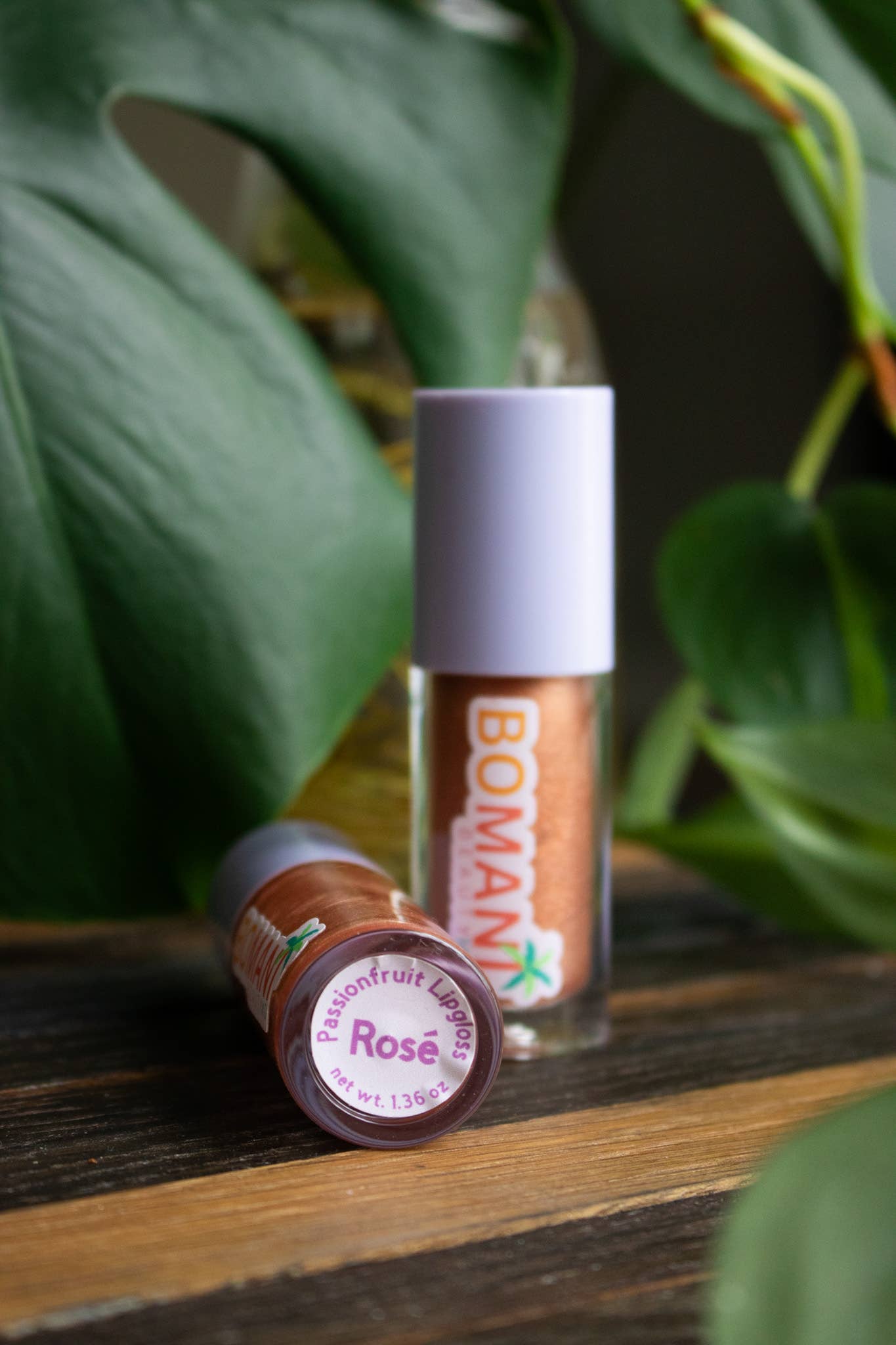 Bomani Beauty MD - Wholesale Lip Gloss - Passionfruit Lip Gloss - Rose (Cool Shimmer)1