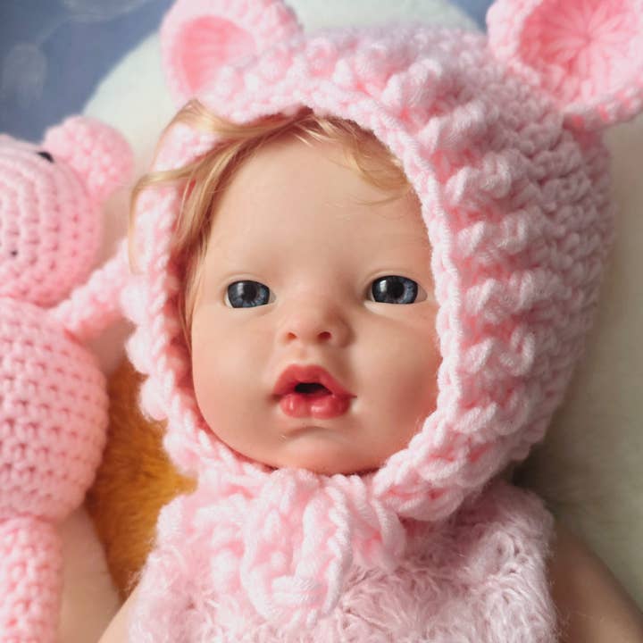 Maria & Jesus - Wholesale Doll Clothing - Kids - Reborn Pink Set Baby Dress - Suitable for wrists from 42 to 48cm7