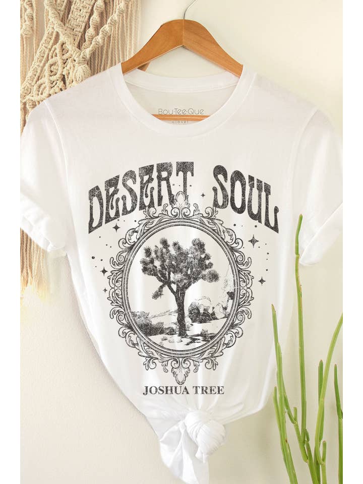 BouTeeQue Closet - Wholesale Screen Printed T-Shirt - Women's - BTJ4890 -T Desert Soul JOSHUA TREE3