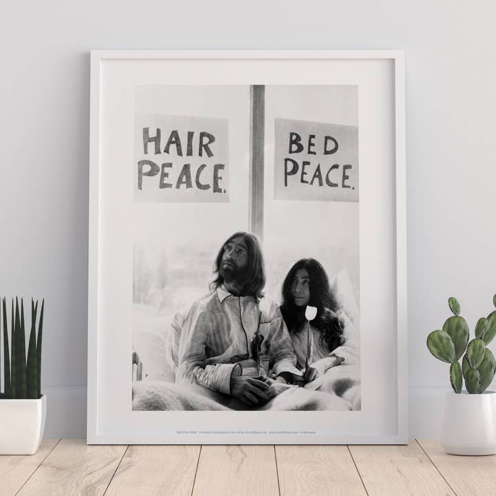 John Lennon And Yoko Ono - Hair Peace. Bed Peace Art Print for wholesale by Star Editions