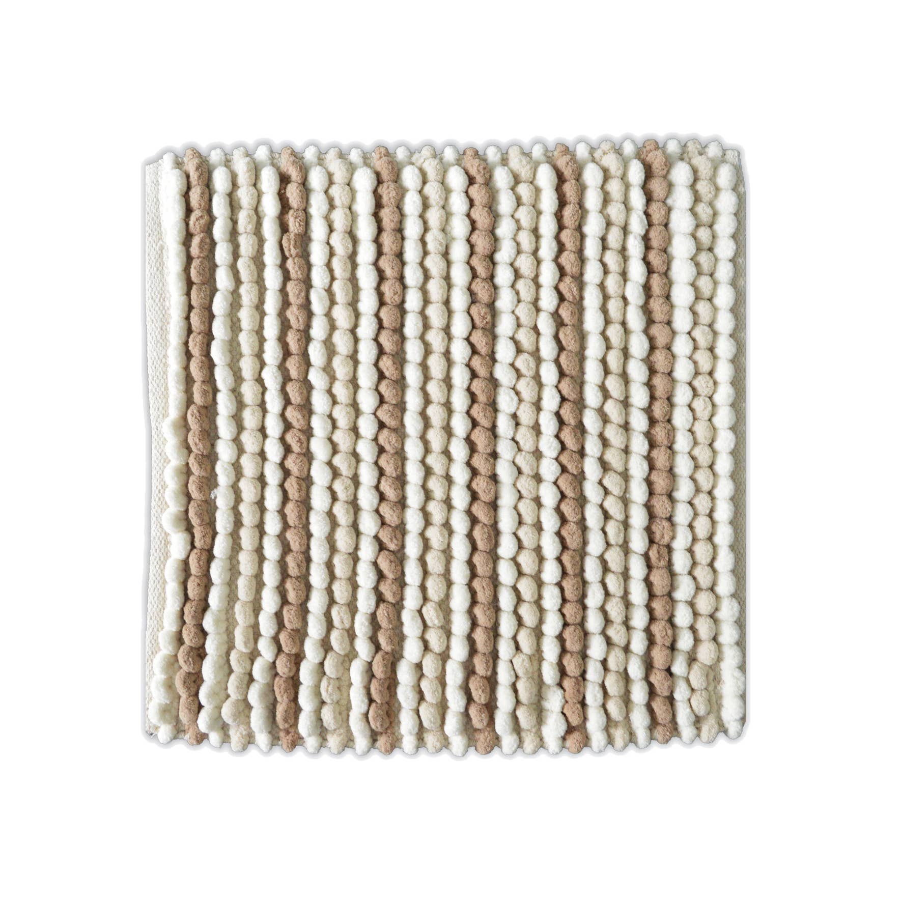 Allure Bath Fashions - Wholesale Bath Mat - Striped Chunky Bobble Shower Mat - Luxury Square Bath Mat0