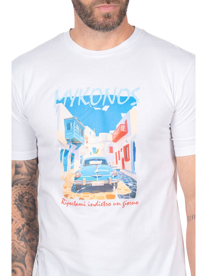 Yellow Skin - Wholesale Screen Printed T-Shirt - Men's - TEE 011 MYKONOS T-SHIRT2