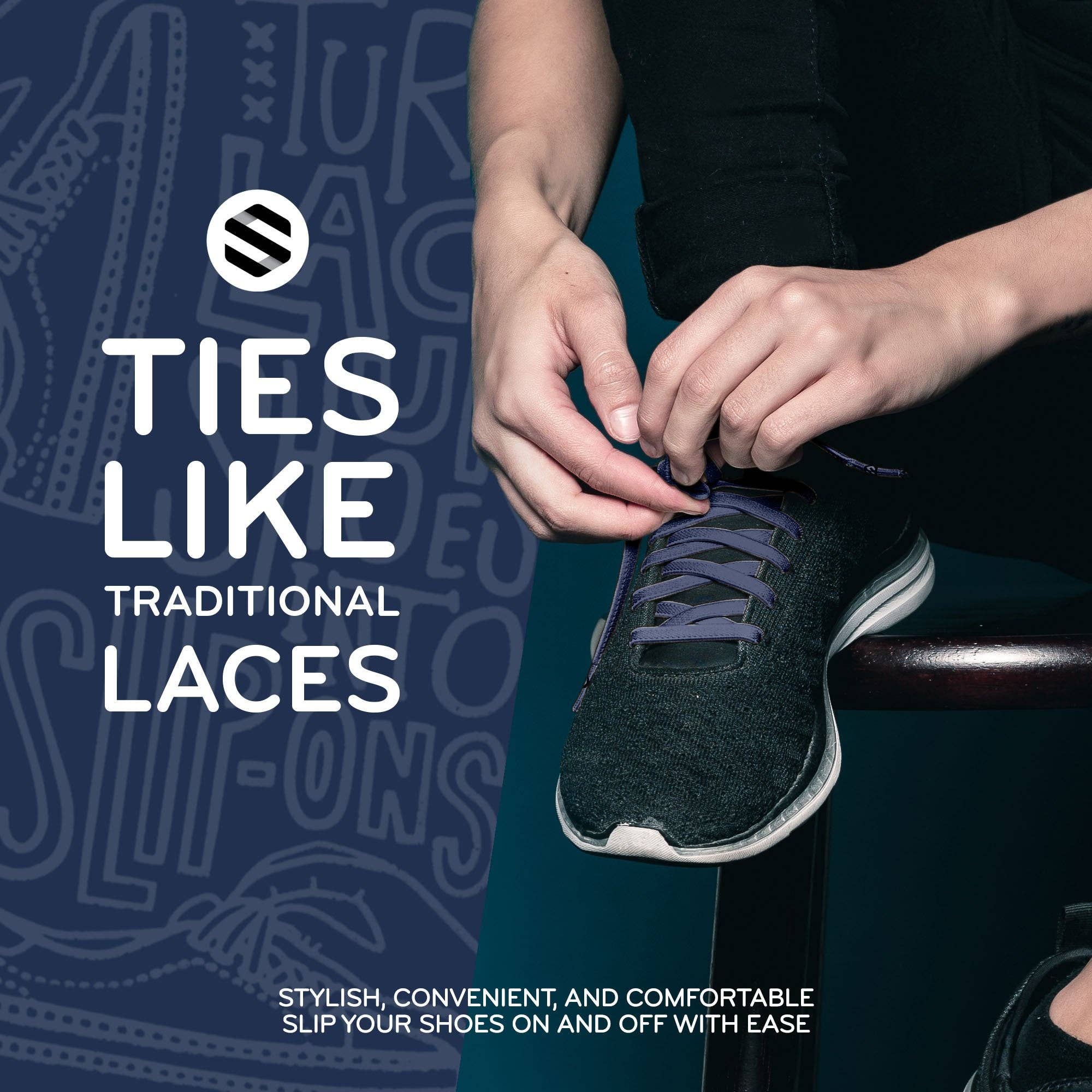 The Original Stretchlace - Vendita all'ingrosso Lacci per scarpe - Unisex - Lacci per scarpe elastici piatti43