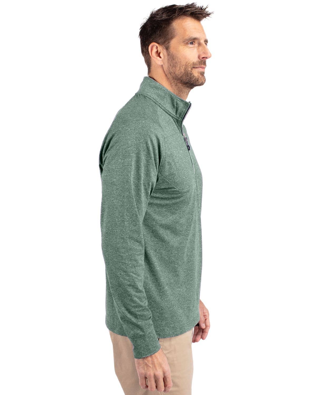Cutter & Buck - Wholesale Sweatshirt - Men's - Cutter & Buck Adapt Eco Knit Heather Mens 1/4 Zip Pullover11