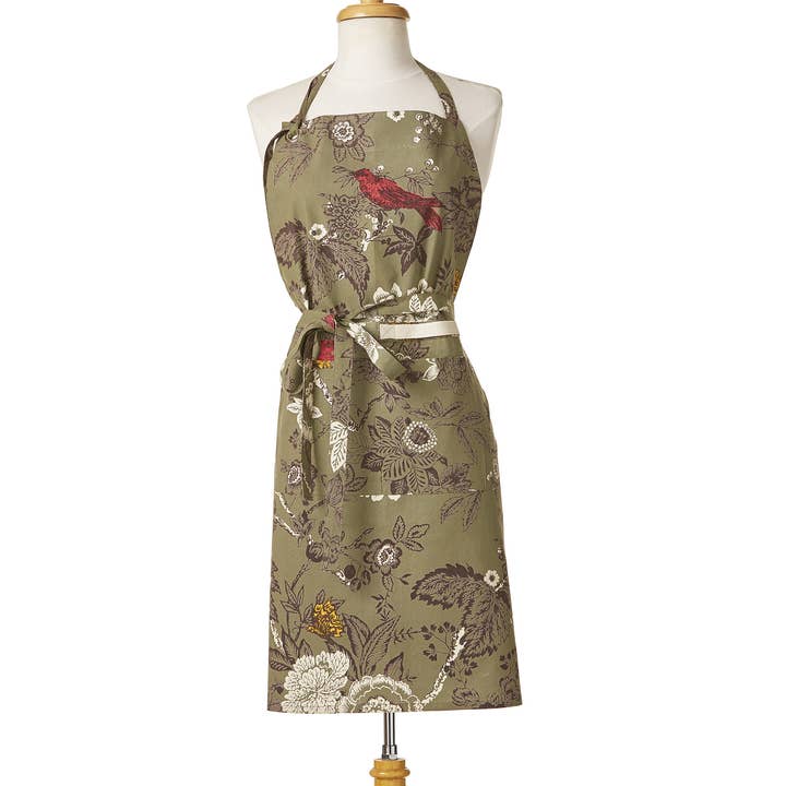 tag - Wholesale Apron - Autumn Toile Apron Green Multi Cotton Fall0