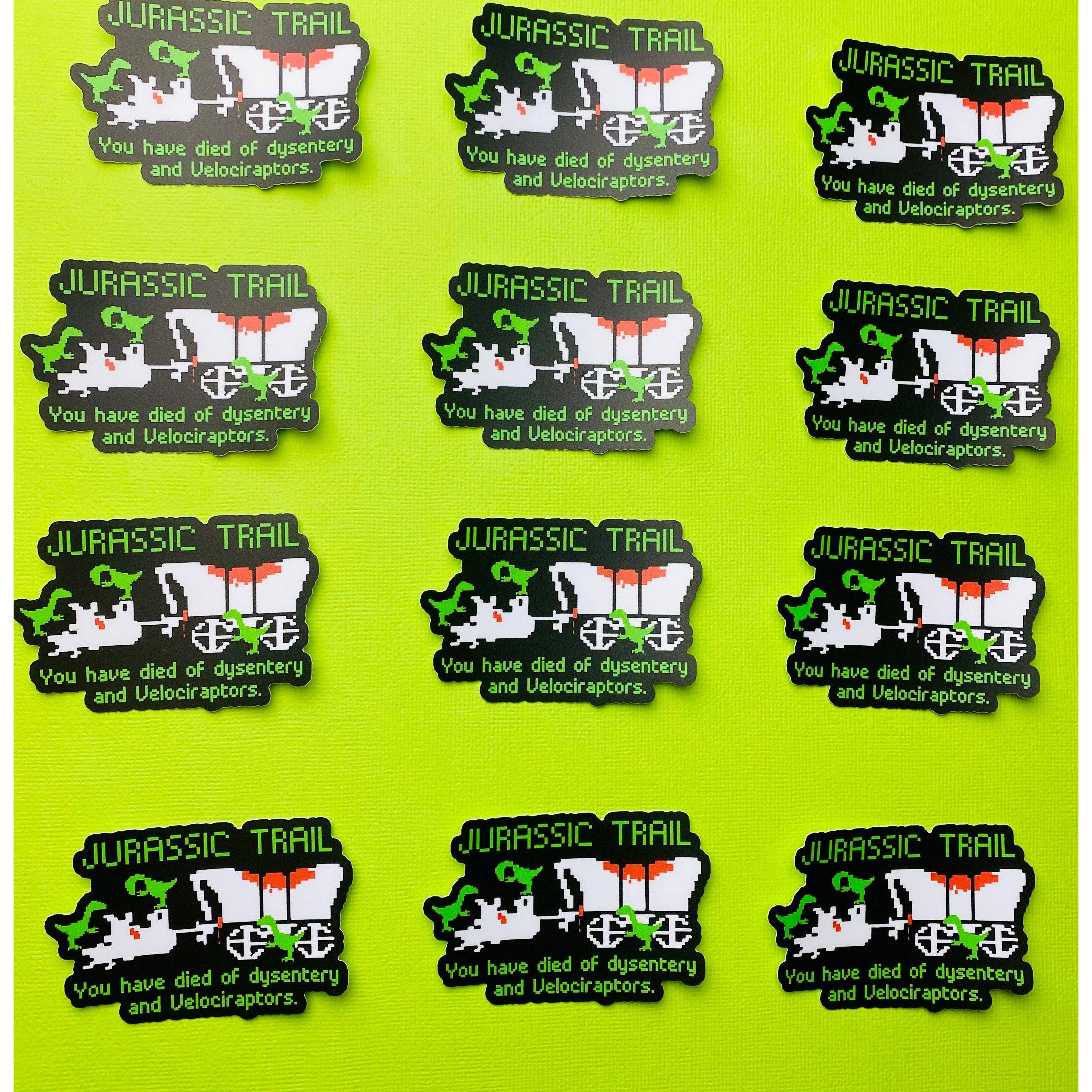 Otto's Grotto - Wholesale Sticker - Jurassic Oregon Trail Sticker Eighties Sticker 1980s Sticker1