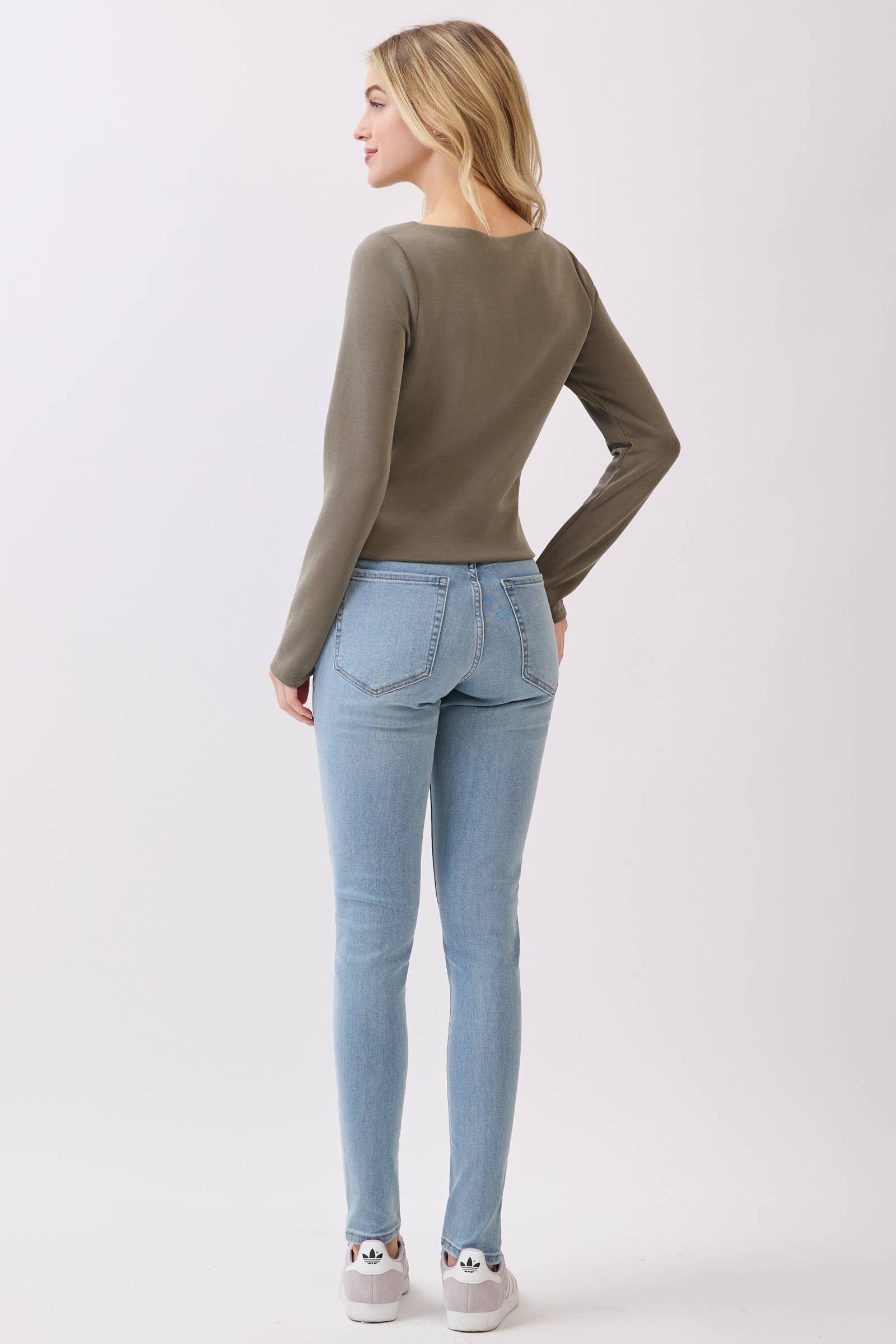 Final Touch - Wholesale Knit Top - Women's - Double Layer Boat Neck Long Sleeve Top - VT3153423