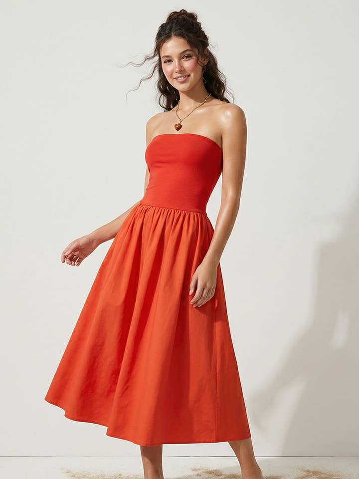 Maxi-jurk met tube voor wholesale door Naked Zebra