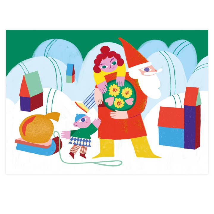 Franziska Uhlig Illustration - Wholesale Christmas Card - Weihnachtskarten KEKSE