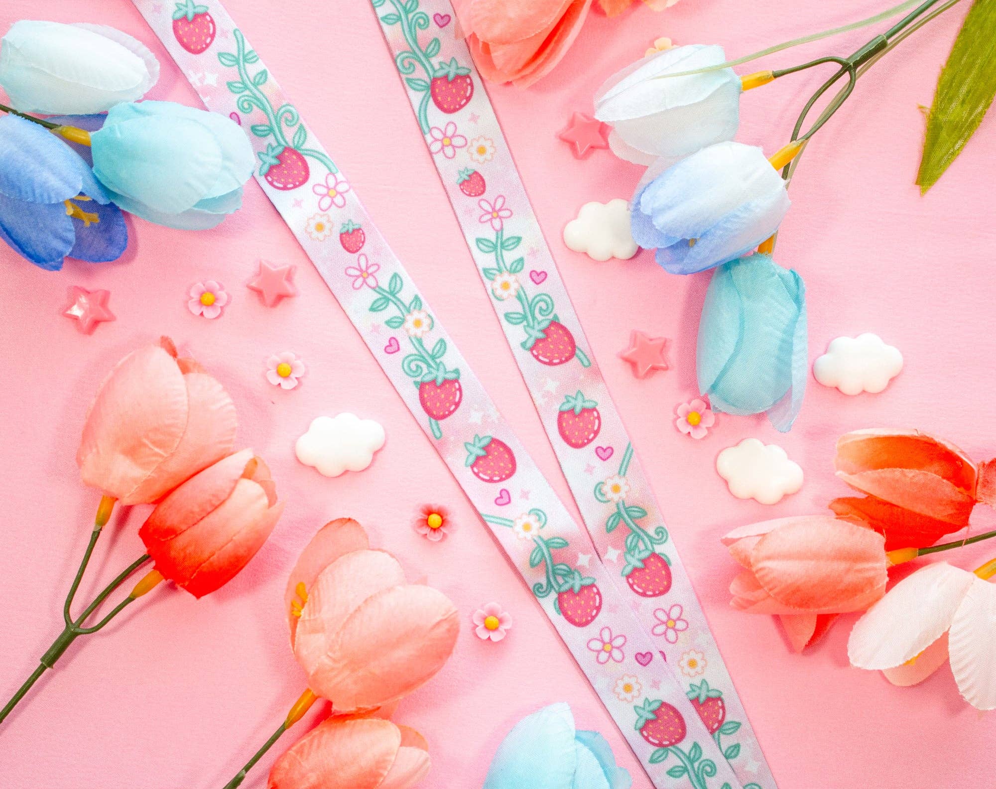 Unicorn Eclipse - Vente Lanière – femme - Cordon à fraises1