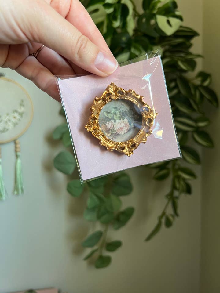 Vintage Inspired Round Miniature Magnet for wholesale by Vintage by WPC