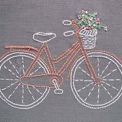 I Heart Stitch Art – wholesale Embroidery/cross-stitch supplies – Bicycle Embroidery Kit1