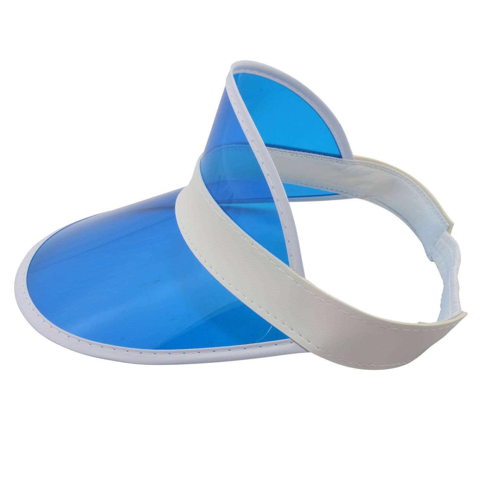 Tribal Trade GmbH - Wholesale Visor - Unisex - Visor cap retro shield cap 80s poker hat blue/white1