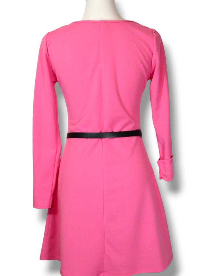 NINEF - Wholesale Dress - Women's - Multi-Color Noble Dress: Stretch Fit with Optional Belt2