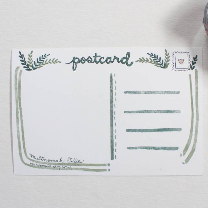 michele maule - Wholesale Postcard - Postcard - Multnomah Falls1