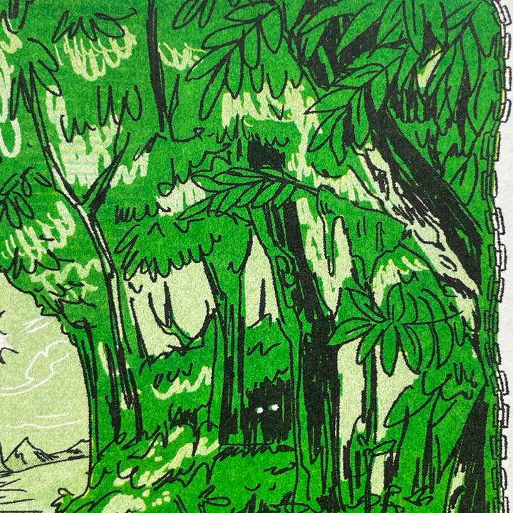 coralroot - Wholesale Art Print - Lord of the Rings Riso Print3