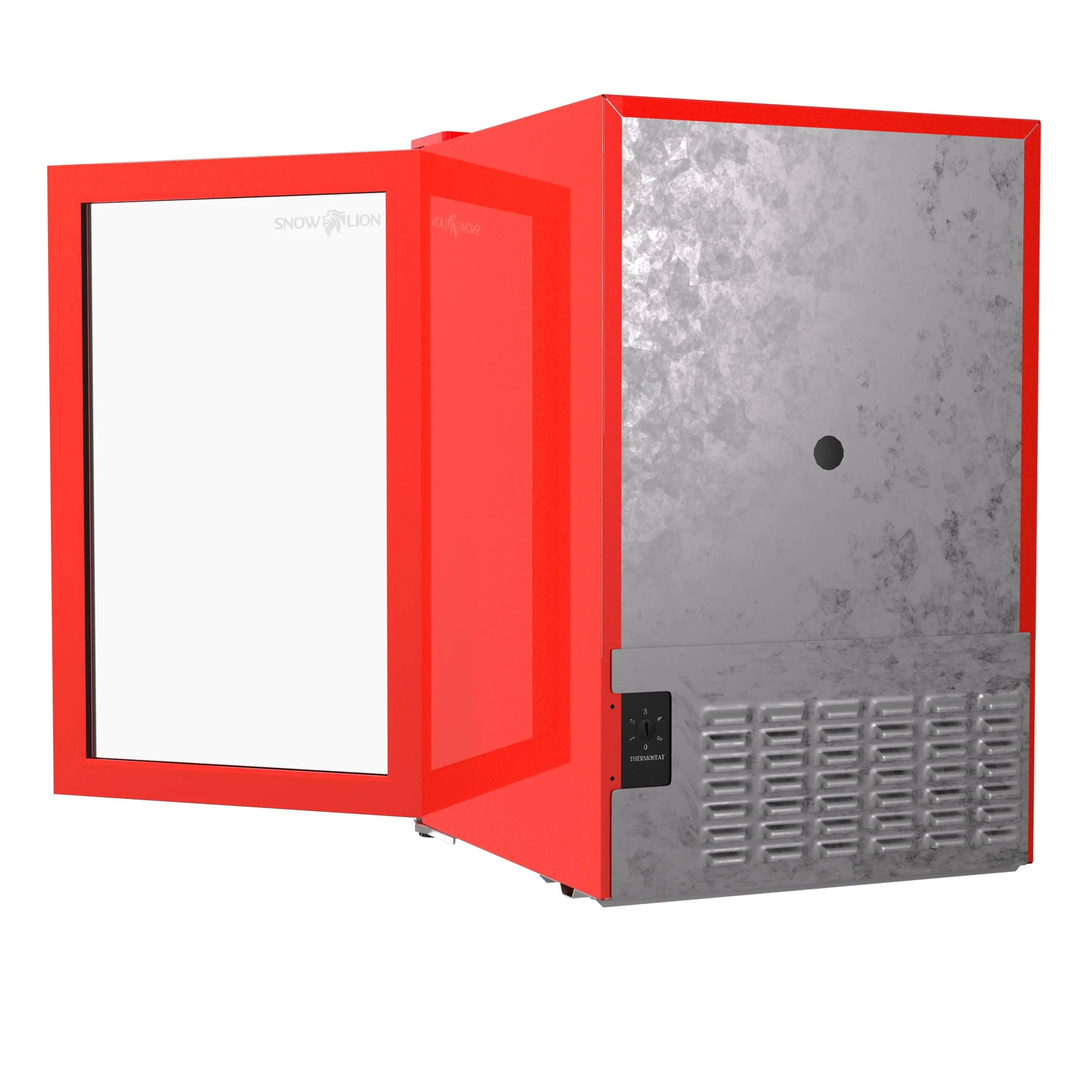 Promounts – wholesale Portable/mini fridge – SnowLion Premium 69L Beverage Refrigerator 2.4 Cu.ft. Freestanding Mini Fridge With Glass Door in Red (OSFG016-RL)9