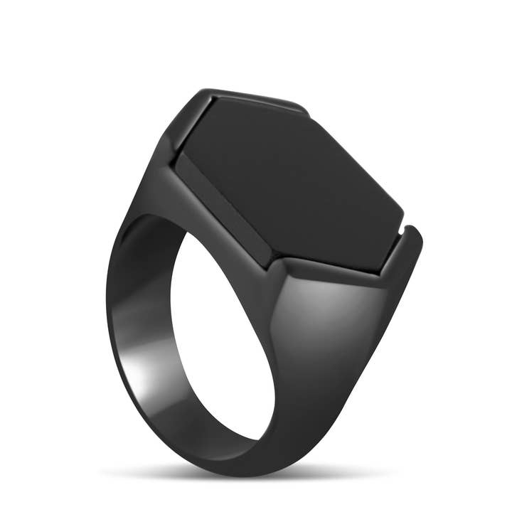 Blackskies - Wholesale Cocktail/Statement Ring - Abyss Ring Matte Black - Black2
