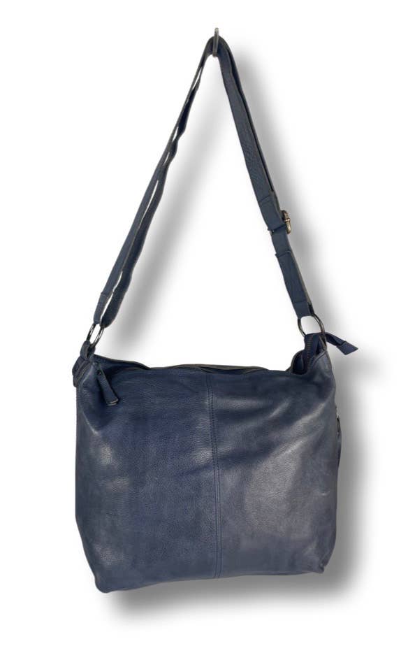 Arrigo - Wholesale Shoulder Bag - Women's - Arrigo Shoulder Bag Crossbody Bag Brown Washed Leather2