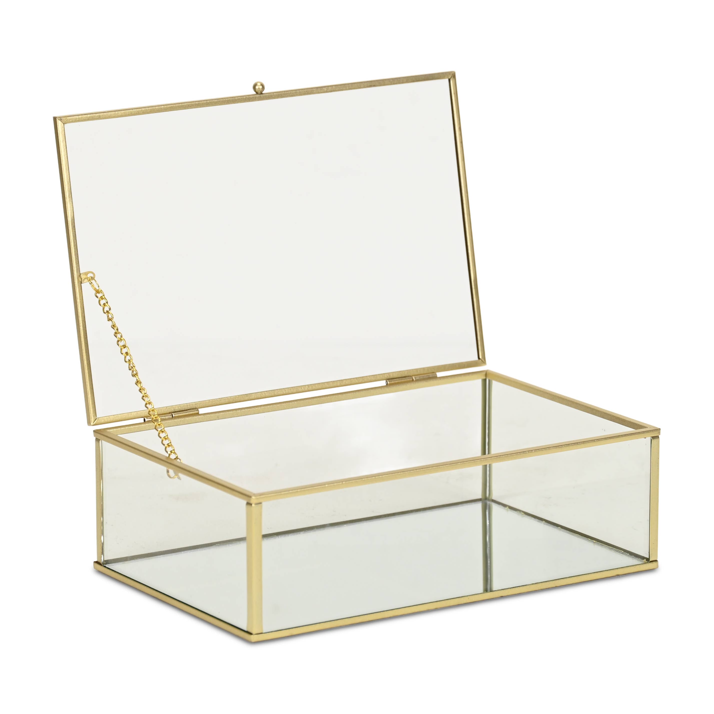 Cheungs Home Decor – Großhandel Dekoschachteln – Lume Glas- und Metallrahmen-Aufbewahrungsbox12