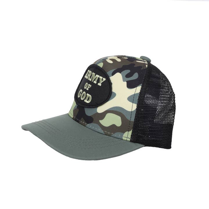 Swanson Christian Products - Wholesale Baseball Cap - Kids - Cap Army Of God Camo Kids1
