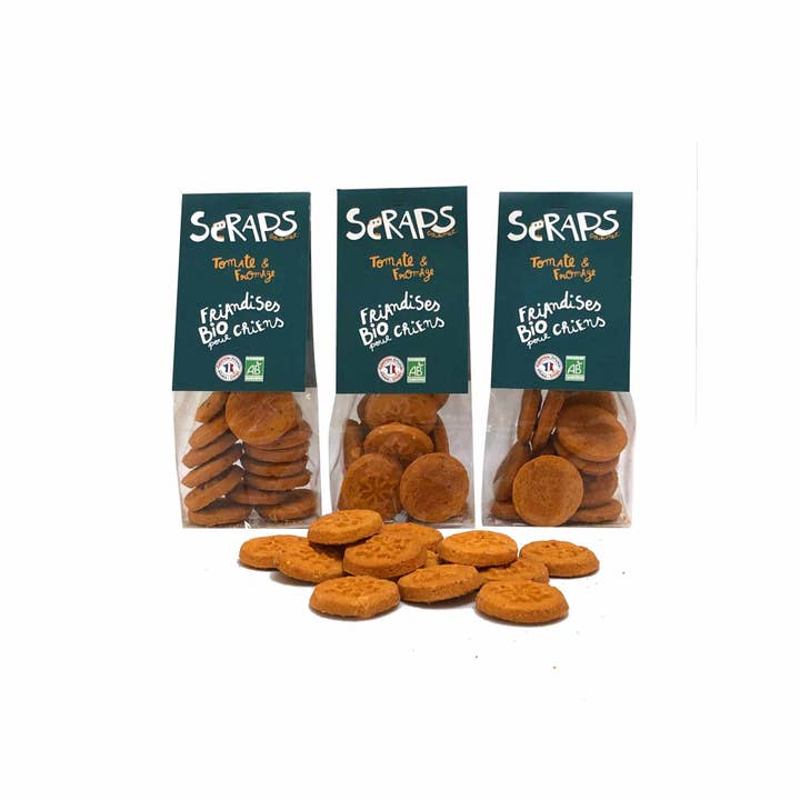 Scraps Gourmet - Wholesale Pet Treats - Dog - SCRAPS ORGANIC CANDIES IN SMALL BAGS of 40g or 60g