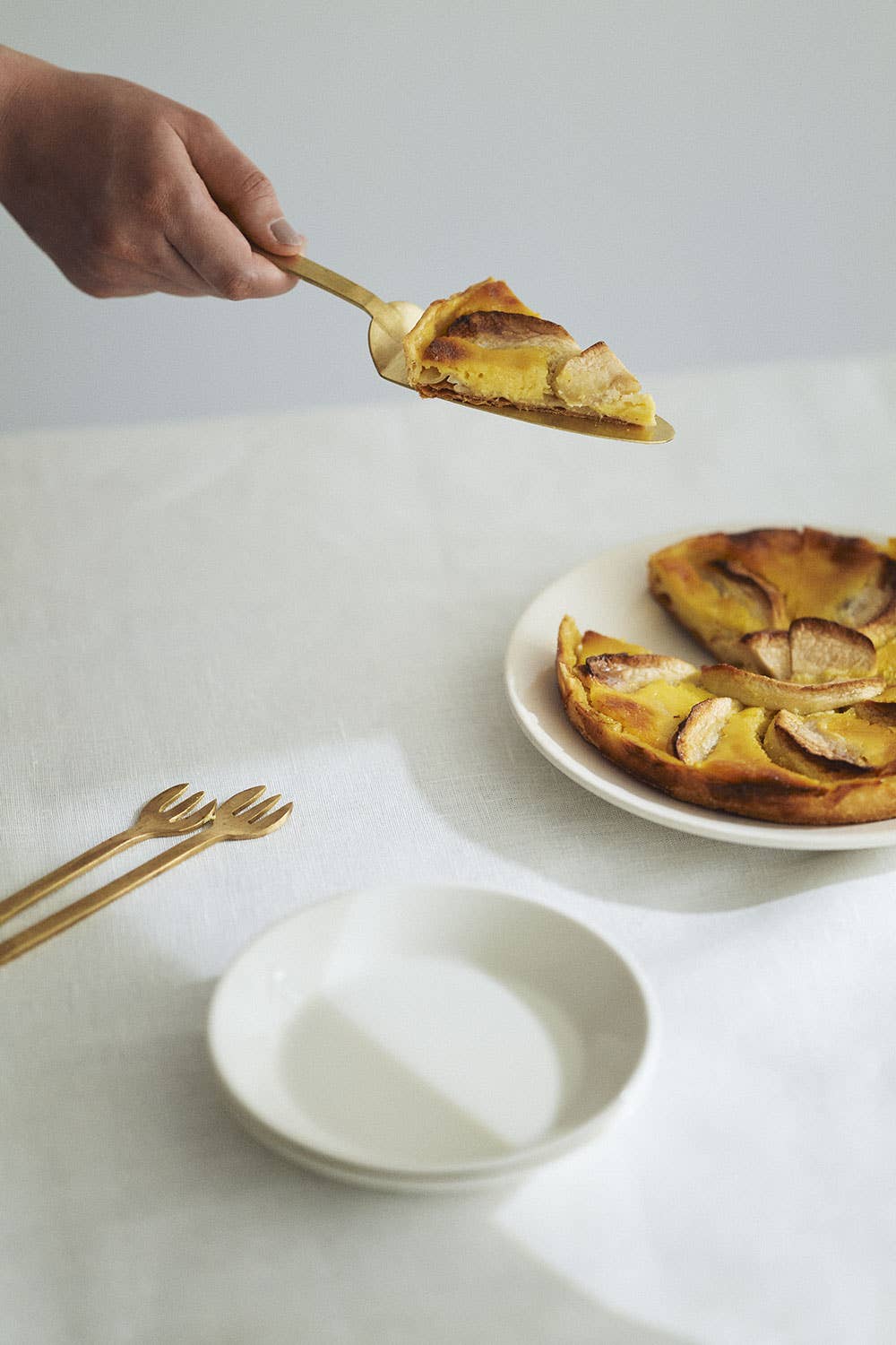 Fog Linen Work - Wholesale Serving Utensil - Brass Cake Server1