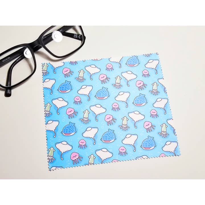 FunUsual Suspects - Wholesale Cleaning Cloth - Beach Day Screen Cleaning Cloth Set4