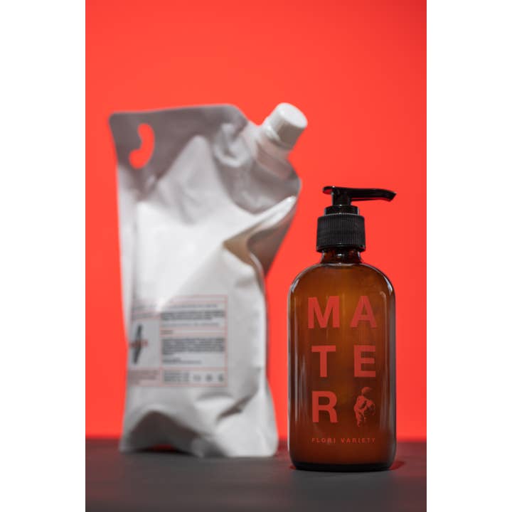 Mater Soap - Wholesale Hand Soap/Wash - Flori Soap - Glass Bottle1
