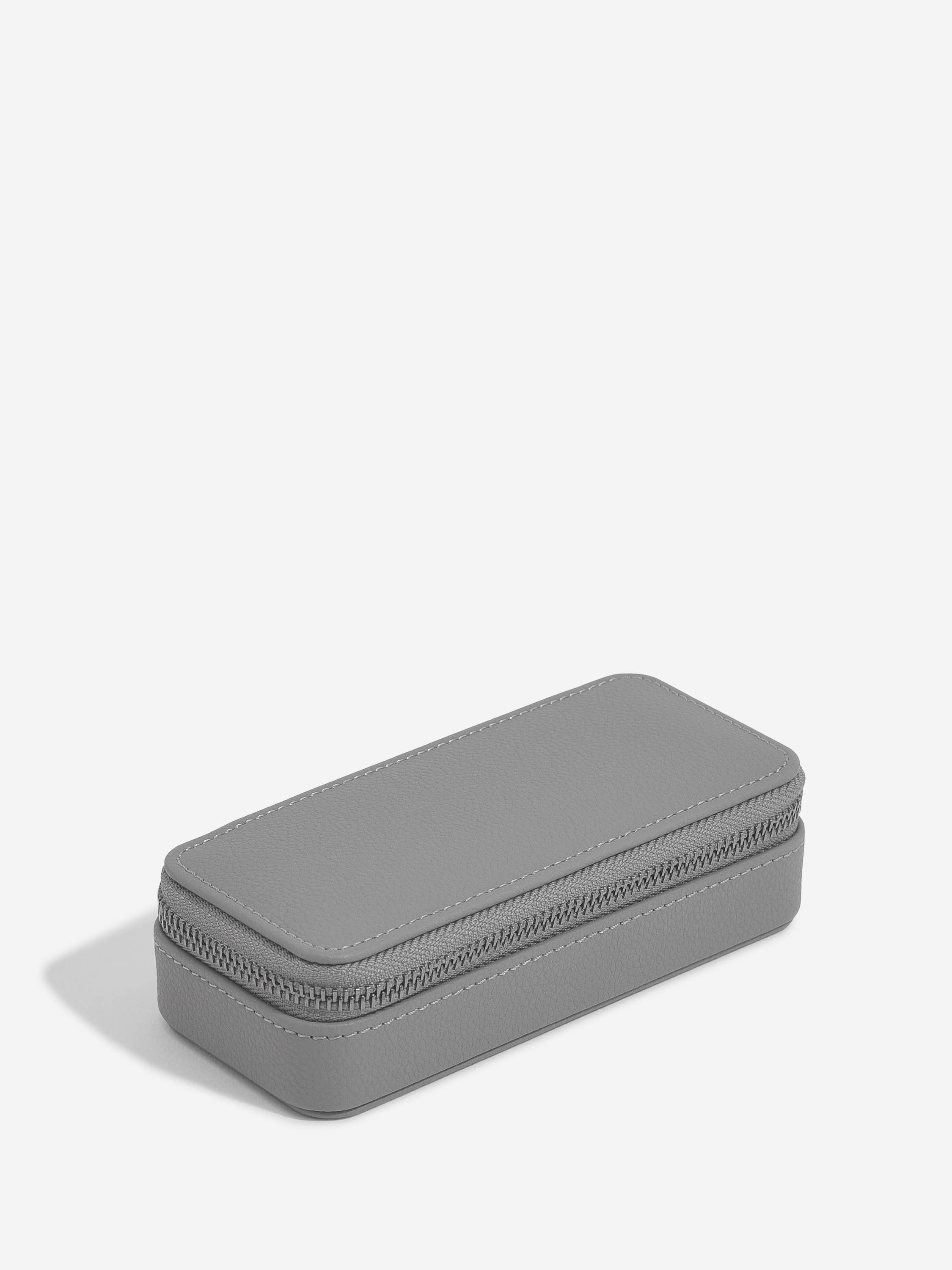 Stackers - Vente Boîte/rangement à bijoux - Boîte à bijoux de voyage zippée de taille moyenne, gris ardoise3