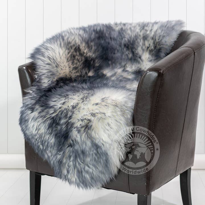 Sheepskin Rug - Exotic Grey Tipped for wholesale by Sunshine Cowhides
