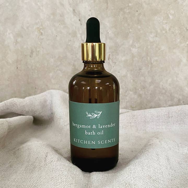 Bergamot & lavendel badeolie for engroshandel hos Kitchen Scents