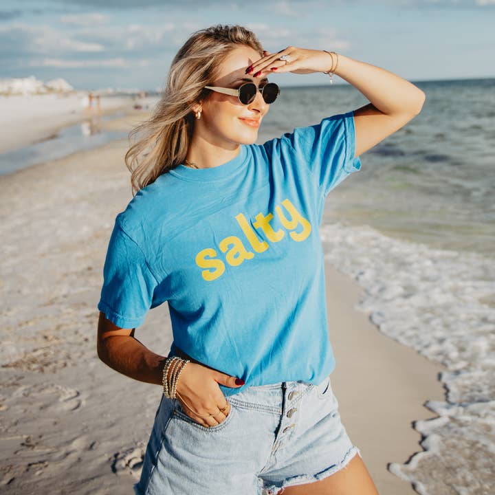 Saltet Grafisk T-shirt Dame for engroshandel hos Katydid