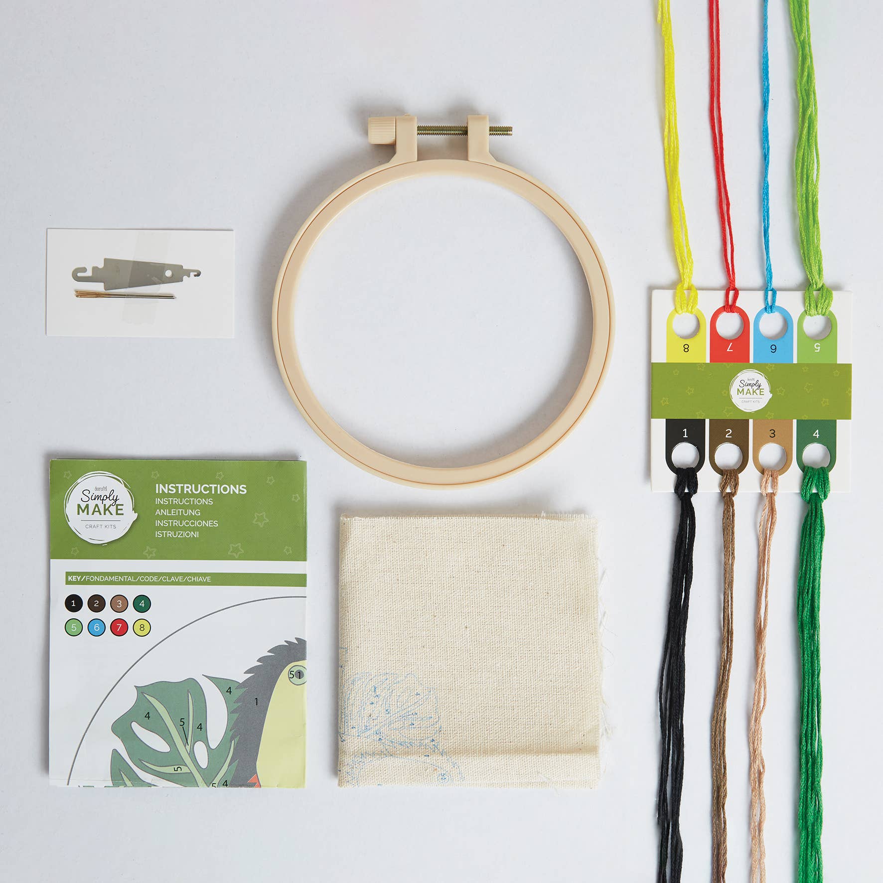 West Design Products – Engroshandel Broderitilbehør – Lav blot broderi efter tal Toucan Craft Stitch Kit1